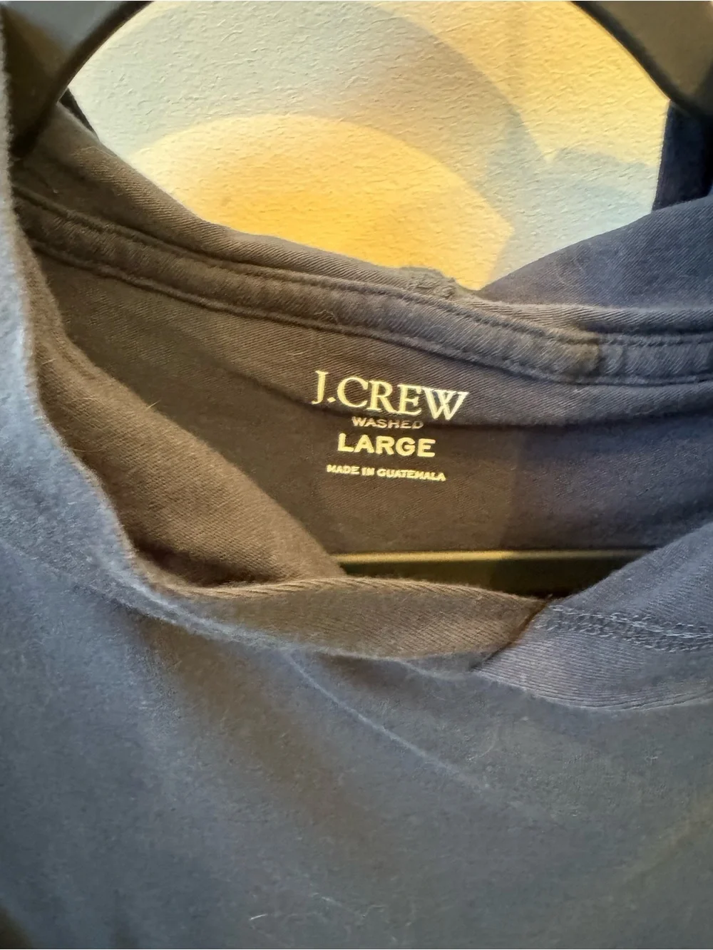 J. Crew Navy Washed Crewneck Tee